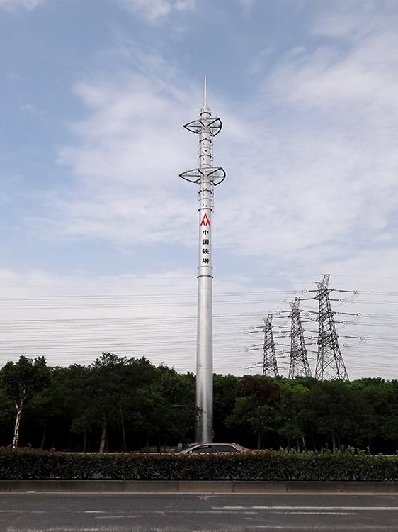 5g單管信號塔圖片