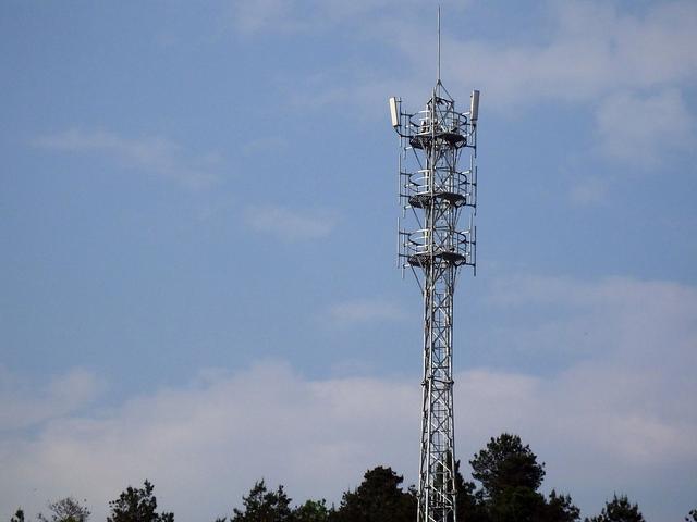 5g單管通信塔45米